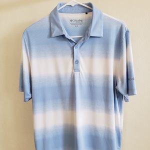 Columbia Golf Men's M Polo Shirt Omni Freeze Blue